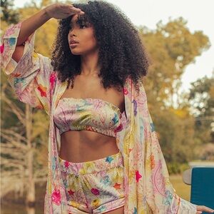 NEW KILO BRAVA sea creatures bandeau top, size large